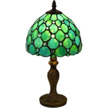 Lampada Tiffany, Lampada Decorativa In Vetro Colorato Vintage, Lampada Da Scrivania, Lampada Da Comodino, Lampada Da Lettura, Lampada Da Tavolo, Per 