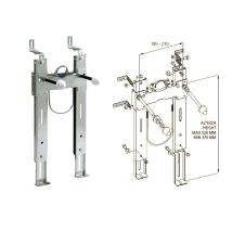 Supporto Staffa Premontata Versione Wc Water Per Il Solo Fissaggio Di Water Sospesi. Portata Kg. 400 01premw