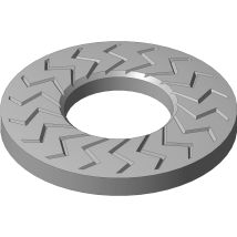 Teckentrup – Sperrkantscheibe NSK M10 – 10 mm Durchmesser – 3,7 mm Höhe – 2,8 mm Stärke – 500 Stück