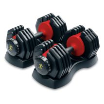 Strongology Urban25 Pair Home Fitness Black Red Adjustable Smart Dumbbells From 2.5kg Upto 25kg Training Weights