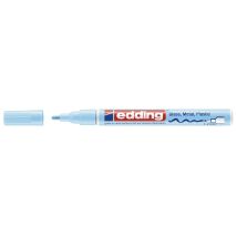 Edding Glanzlackmarker 751 – Strichstärke 1-2 mm – Wasserfest, hitzebeständig bis 400 °C – 10 Stück – Pastellblau