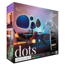 Twinkly Dots – Lichterkette Mit 400 Rgb-leds, Transparentes Kabel, Stecker Typ F