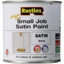 Rustins - Spwhw250 Quick Dry Small Job Satin Paint White 250ml Russjpswhqd