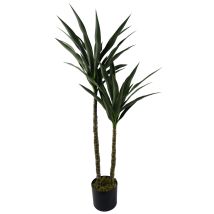 Leaf – 120cm Tropical Yucca Tree – UV Resistant Artificial Green Plant – Indoor/Outdoor Decoration