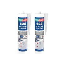 Lot Von 2 Neutralen Silikondichtungsmitteln Parexlanko 628 Silikondichtungsmittel Schwimmbad - Grau - 300ml