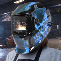 Schweißhelm Automatik, Ultrixe Solarbetriebene Schweißhelm, Großes Sichtfeld, Automatische Einstellbare Stufenweise Abdunkelung, , Sensor & Solarzelle
