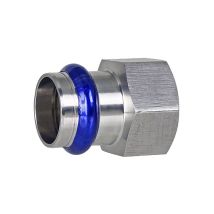Press-übergang 28 Mm - 3/4 Zoll Ig - Für Edelstahlrohre - Dvgw-zertifiziert - Für V-kontur