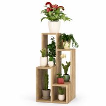 Supporto Espositore Per Piante Quercia Scaffalatura Salvaspazio Componibile