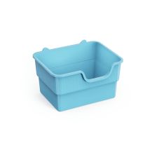Bac Litière Chat Xxl Amicura Cura Lite - Bac À Litière Pliable Et Amovible - 50 × 38,7 × 30,3 Cm