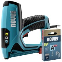 Novus Tools 031-0369 Elektrotacker Klammerntyp Typ 37, Typ 53 Klammernlänge 6 - 14 Mm