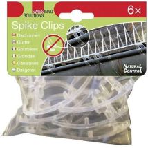 Repelente de aves Spike Clips – Policarbonato UV – Color transparente – Instalación fácil y rápida