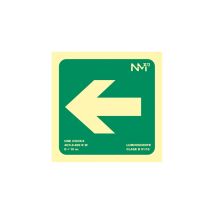 Evakuierungspfeilschild 16x16cm Grün Rd13107 B13100