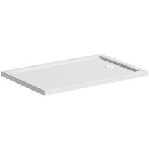 Mira Showers - Mira Flight Safe Shower Tray Low Profile Acrylic Waste 1700x700 - White