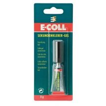 E-COLL – Pegamento instantáneo en gel 3 kg – Resistente al agua, aplicación limpia, secado rápido, ideal para múltiples materiales
