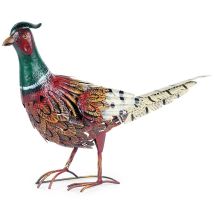 Progarden Escultura De Faisán Metálica Colores Vivos 40 Cm