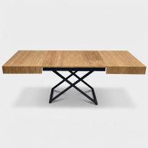 Table Extensible De Design 10 Personnes 120/220x80 Amsterdam - Chêne