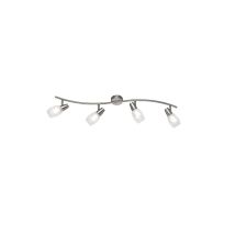 Colmar Níquel Foco 4 Led Spot Cristal Satinado L79 Cm Trio Lighting