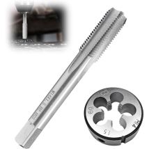 2-teiliges Gewindeschneidset, M14x1,5 Mm Gewindeschneiden, Sanitärgewindeschneidset, Gewindebohrer Mit Werkzeug Aus Aluminiumlegierung, Rundes 