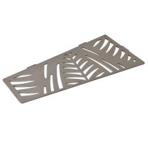 Duschablage Aus Edelstahl 26,2 X 12/7 Cm X 2 Mm - Rechteckig Design Jungle - Befestigung Ohne Bohren