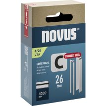Novus Tools 042-0805 Schmalrückenklammern Typ 4 1000 St. Abmessungen (l X B) 26 Mm X 6.1 Mm