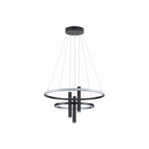 Suspension Led Noire Amanda Double Anneau Ø62 Reality