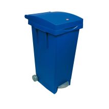 Ics - Bidon Avec Roues Et Pédale Pour La Collection Séparée 80lt Blue Blue - Blue