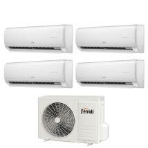 Ferroli - Aire Acondicionado Giada M 9000+9000+9000 Btu Quadri Split Inverter Con 28-4 Wi-fi Integrado Alexa Y Google Home 9+9+9 - Nuevo