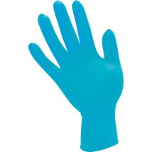 Guanto monouso 7502 PF – 100% nitrile – Biodegradabili, Resistenti alle sostanze chimiche – Lunghezza 240 mm – Blu