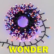 MiniCluster Wonder 500 LED Lichterkette 10m – 500 LEDs – 8 Farben – 48 Lichteffekte – Innen- und Außenbereich – Einfach zu installieren