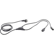 Cavo a Y IEC 2,35 m Nero – 10 A – 230 V – H05VV-F 3G 1,0 mm² – HAWA