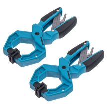 Gross - 20801 1.5inch/38mm Locking Clamp With Plastic Body And Toothed Locking Mechanism - Twin Pack