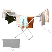 Heated Clothes Airer Winged With Cover 230w By Rediffusion Redh02c
