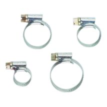 Collier de serrage – Acier zingué brillant – Diamètre de serrage mini, Matières, Diamètre de serrage max, Quantité par pack – Schneider Airsystems