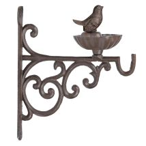 Baño Para Pájaros De Hierro Fundido Con Asa