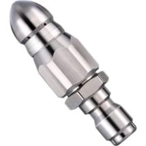 Buse De Nettoyage Haute Pression En Acier Inoxydable Pour Déboucher Les Canalisations, Pour Nettoyeur Haute Pression, Buse À Jet Arrière/buse Fusée (