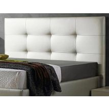 Cabecero tapizado moderno 150 cm polipiel blanco – Espuma 8 cm – Decorquality