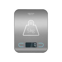 Cecotec Bilancia Cook Control Digitale – Capacità 5 kg – Precisione 1 g – Design Extrapiatto – LCD Retroilluminato