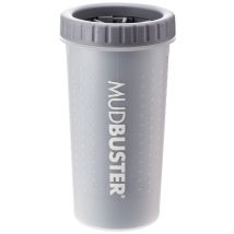 Dexas – MudBuster Dog Paw Cleaner – Soft Silicone Bristles – Easy Grip Tumbler – Large – Light Grey