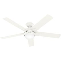 Hunter Fans - Ventilateur De Plafond Zeal Blanc Avec Lumière