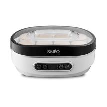 Simeo – Máquina para hacer yogurt 20W – 8 tarros – 4 modos automáticos – Compacta y fácil de usar