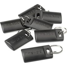 RFID Schlüsselanhänger Set 25 Stück 125 kHz Proximity Badge Höhe 40 mm Breite 80 mm Länge 120 mm Gewicht 115 g