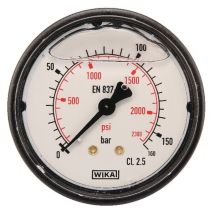Man贸metro Di谩metro 63 0-160 Bar 1/4" Trasero Wika Ma63160b04plgf