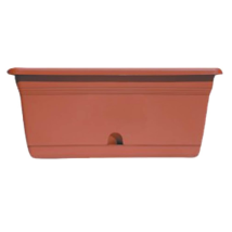 Balcon Rectangulaire I.c.s. 40 X 20 X 18 Cm Pot Jardinie're Lt. 8 En Polypropyle'ne Avec Re'serve D'Eau