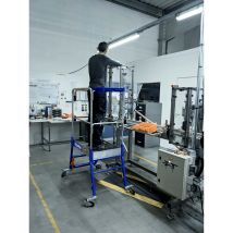 DUARIB Arbeitsbühne Gazelle RS - 40073 – Arbeitshöhe 2,60 - 2,80 m – Breite 0,78 m – Gewicht 27,1 kg – Rutschhemmende Stufen