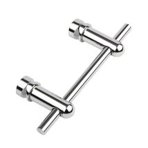 Milano - Modern Chrome Towel Rail For Aruba Vertical Radiator - 230mm