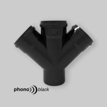 Derivazione Doppia Ridotta A 45° Maschio/femmina 'phonoblack' 100 X 40/40
