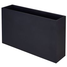 Jardinera de hormigón SKUARE 100 blanco – 100 cm – 25 cm – 60 cm – 57 kg – Hidrófuga – Resistente a rayos UV