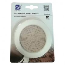 Filtro para cafetera italiana 12 tazas – Aluminio – Junta de silicona – Fácil instalación