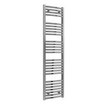 Reina - Diva Curved Chrome Electric Towel Rail 1600mm High X 400mm Wide (+ Chrome Thermostatic Touch Element)