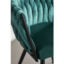 Cadeaux Miguel - Sillas Comedor - Silla Widny Black Terciopelo - Verde